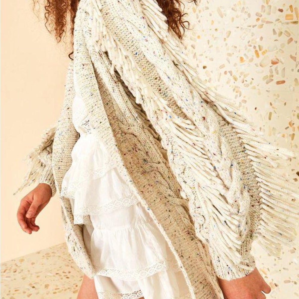 Ulla Johnson Arrossa Cardigan in Natural - retails for $867
